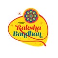 Happy Raksha Bandhan Sticker Design Template