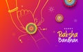 Happy Raksha Bandhan Greeting Background Template