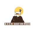 GREAT BOER GOAT ON THE ROCK LOGO