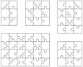 puzzles, separate parts Royalty Free Stock Photo