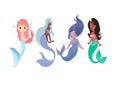 Four Beautiful Mermaids