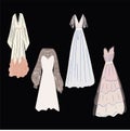 Four Sets Of Dresses