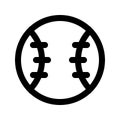 Baseball Outline Style Icon