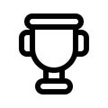 Trophy Outline Style Icon