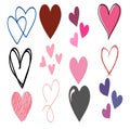 Simple Love Pattern Royalty Free Stock Photo