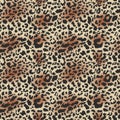 Leopard skin pattern, seamless texture. Cheetah animal print for textile design. Vector Illustration Royalty Free Stock Photo