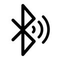 Bluetooth connection sign. Royalty Free Stock Photo