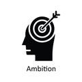 Ambition vector solid Icon Design illustration. Human Mentality Symbol on White background EPS 10 File