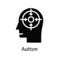 Autism vector solid Icon Design illustration. Human Mentality Symbol on White background EPS 10 File