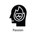 Passion vector solid Icon Design illustration. Human Mentality Symbol on White background EPS 10 File