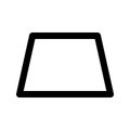 Trapezium Outline Style Icon