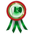 Badge for 14 august or 23 march pakistan independence day Royalty Free Stock Photo