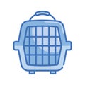 Carrier Vector Blue series Icon Design illustration. Veterinary Symbol on White background EPS 10 File