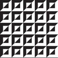 black and white geometric pattern