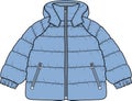 Kids Wear Puffer Padded Jacket Parka