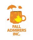 T-shirt of fictional autumn admirers club design Royalty Free Stock Photo