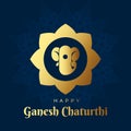 Free vector flat Ganesh chaturthi concept Royalty Free Stock Photo
