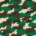 Abstract jungle camouflage seamless pattern vector Royalty Free Stock Photo