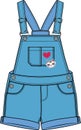 Kids Unisex Wear Denim Jeans Dungaree Pinafore Dress