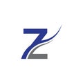 initial letter z logo swoosh