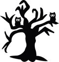 Halloween Pumpkin tree jpg image with svg vector cut file for cricut and silhouette