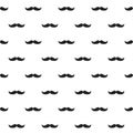 black moustache seamless pattern