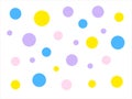 Fun Cute Sweet Candy Inspired Polka Dots Pattern Background