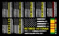Vietnam Veteran With USA Flag Design, retired veteran, veteran mom