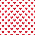 Love heart seamless pattern design vector background.