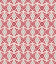 Seamless Vector Knitted Scandinavian Pattern On Beige Background