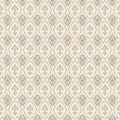 Golden Damask Pattern On Ivory Background Royalty Free Stock Photo