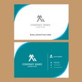 Creative luxury business card and simple design for your company. Royalty Free Stock Photo
