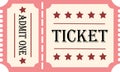 tickets Halloween Party Vintage cinema ticket concert and festival event, movie theater coupon Poster Royalty Free Stock Photo