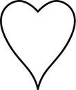 Heart Outline jpg image with svg vector cut file for cricut and silhouette Royalty Free Stock Photo