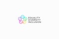 Equality Diversity Inclusion Issue Sign Symbol Logo Creative Royalty Free Stock Photo