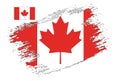 Brush Design Canada Flag Vector Royalty Free Stock Photo