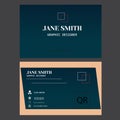 Adobe illustrator most quality and concaft business card. Royalty Free Stock Photo