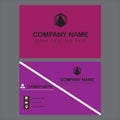 Business card creative using colour and new concaft. Royalty Free Stock Photo