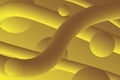Gold 3D Backgrounds Yellow Vector art Design Royalty Free Stock Photo
