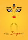 Vector happy durga puja. social media post . Hindu festival. durga puja. mahalaya post.Puja Frame. Royalty Free Stock Photo