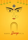 Vector happy durga puja . social media post .Hindu festival. durga puja. mahalaya post.Puja Frame. Royalty Free Stock Photo