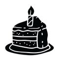 Birthday cake vector. Royalty Free Stock Photo
