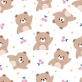 seamless pattern cartoon bears