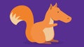 Squirrel with a horse\'s head. Vector illustration Royalty Free Stock Photo