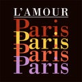 LâAMOUR PARIS french means love paris