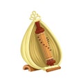 Sasando Traditional Music Instrument From Indonesia Symbol illustration Vector