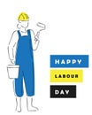 Happy Labour Day Royalty Free Stock Photo