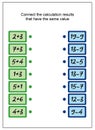 Counting Game for Preschool Children. Count and write the result. Activity books children. Count how many numbers