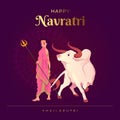 Navratri Concept Illustration