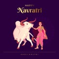 Navratri Concept Illustration